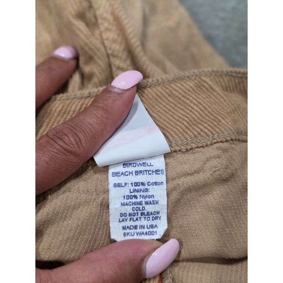 New! Birdwell Beach Britches Women's Toast Retro Boho Classic Corduroy Shorts, 8 - Picture 6 of 8